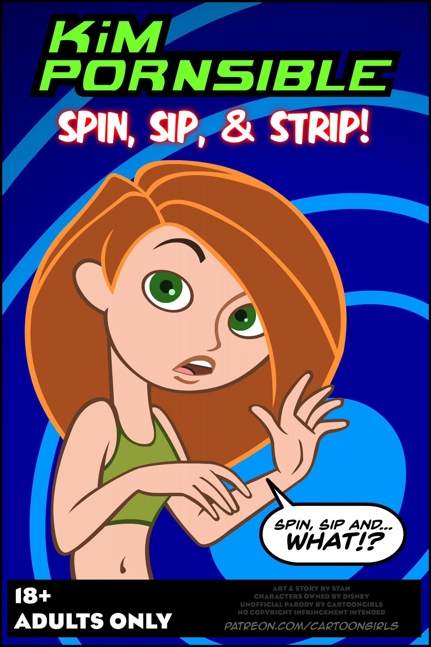 Kim Possible Spin, Sip & Strip! - Page 1