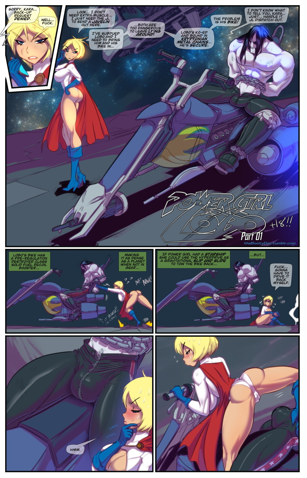 PowerGirl XXX Lobo - Page 1