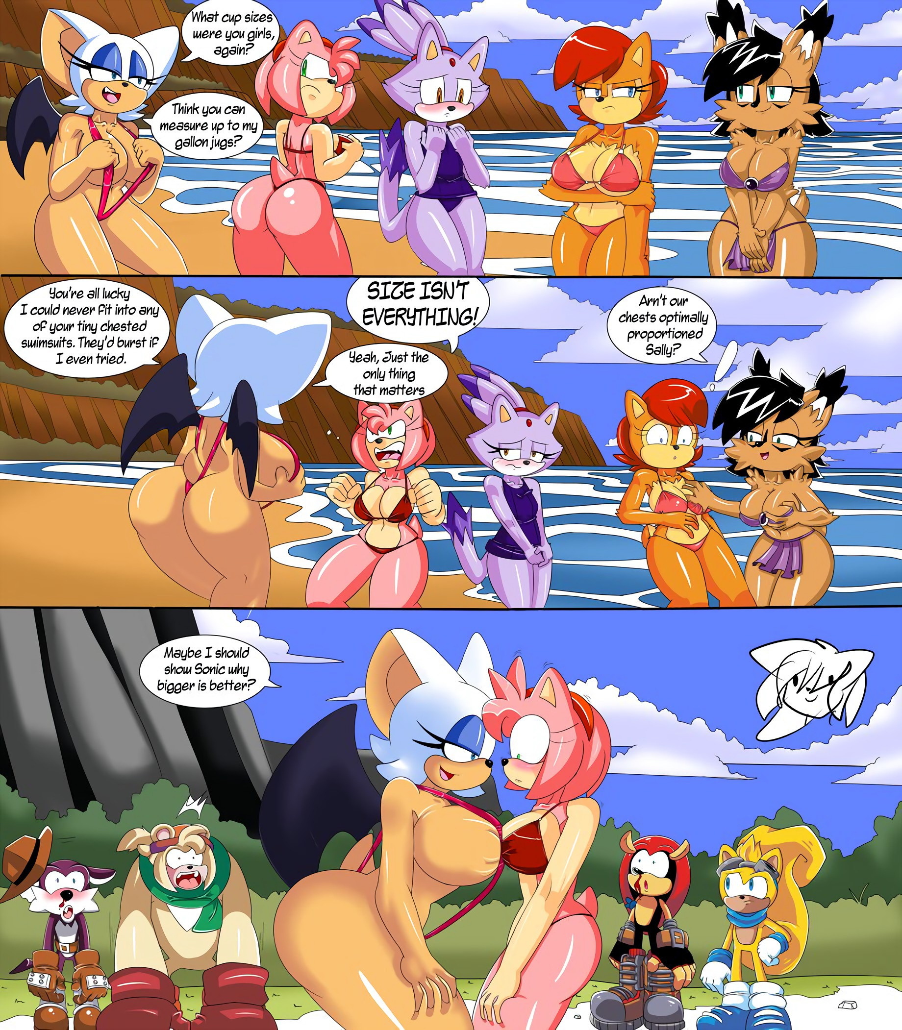 Sonic Girls Breast Expansion - Page 1